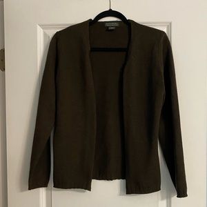 Banana Republic Brown Extra Fine Italian Merino Cardigan